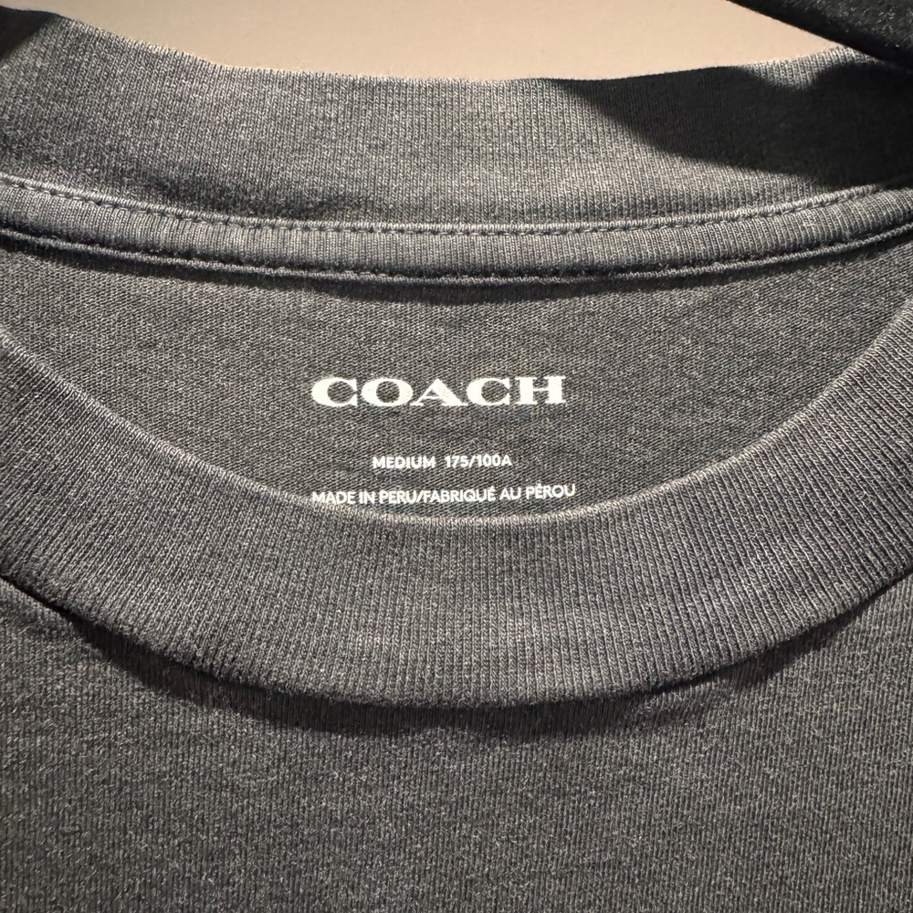 Coach Charcoal Gray T-Shirt - Picture 2 of 2